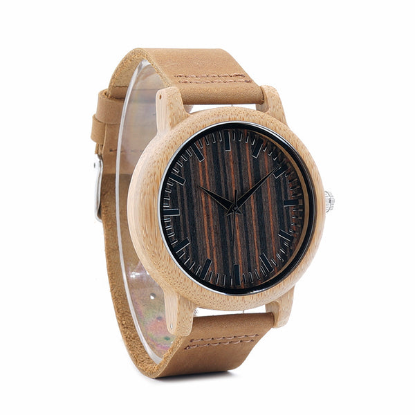 Luxury Quartz Bamboo Watch