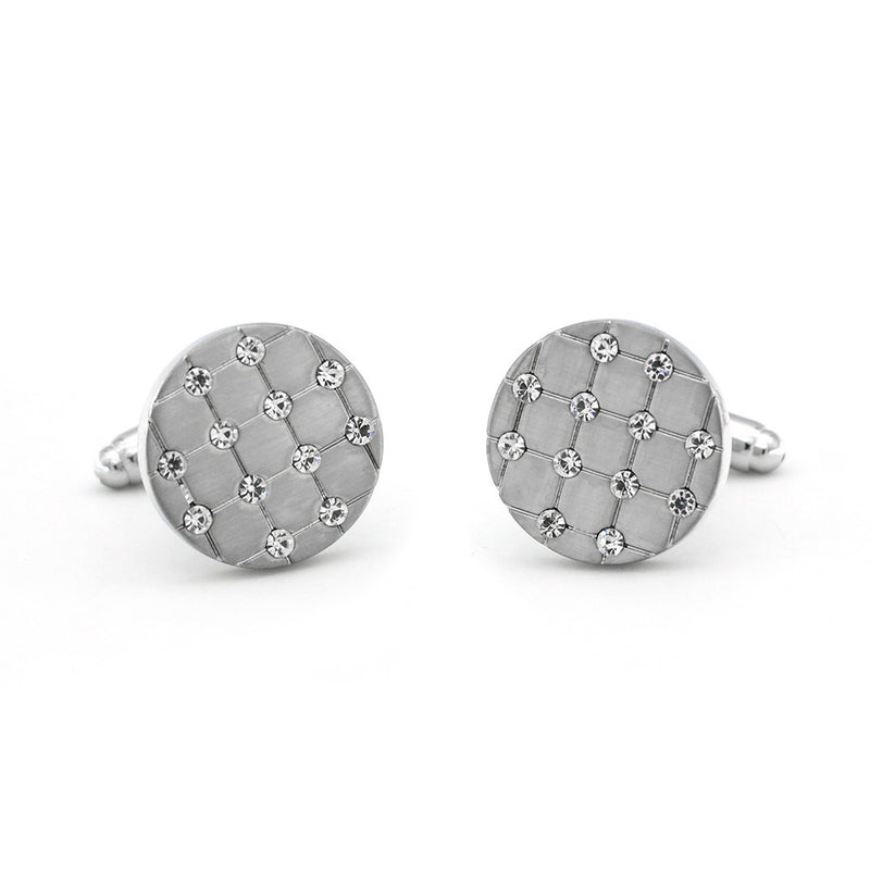 Simple Men's French Cuff Nails Round Metal