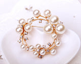 Fashionable High-End Enamel Pearl Brooch With Elegant Dress Brooch For Women