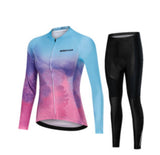 Cycling Jersey Suit Long Sleeved Thin Ladies Suit