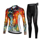 Cycling Jersey Suit Long Sleeved Thin Ladies Suit