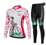 Cycling Jersey Suit Long Sleeved Thin Ladies Suit