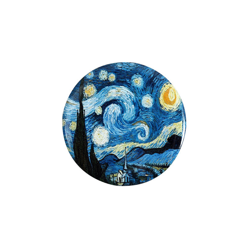 Men and Women Oil Painting Badge Clothes Brooch Buckle