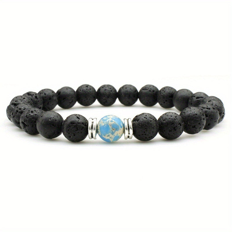 Fashion Volcanic Rock Bracelet For Men And Women