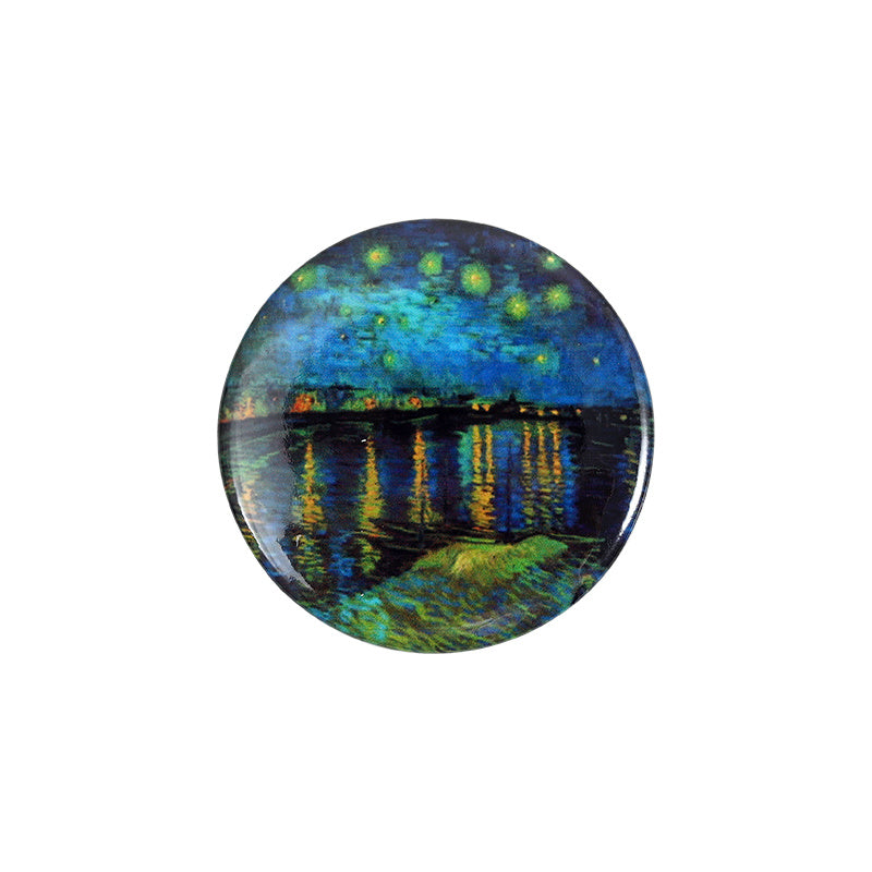 Men and Women Oil Painting Badge Clothes Brooch Buckle