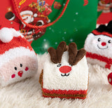 Child Christmas Socks Winter No-shedding Cute Elk Elk Santa Claus Snowman Sleeping Floor Coral Fleece Socks