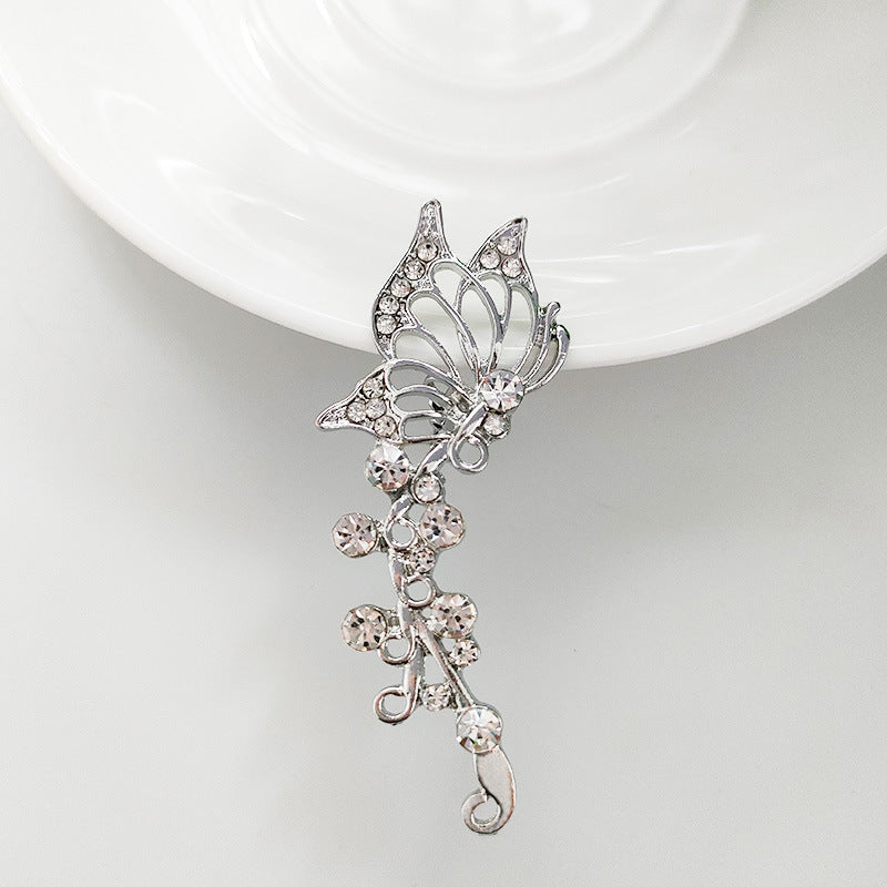 Creative Butterfly Hollow Unilateral Diamond Ear Cuff