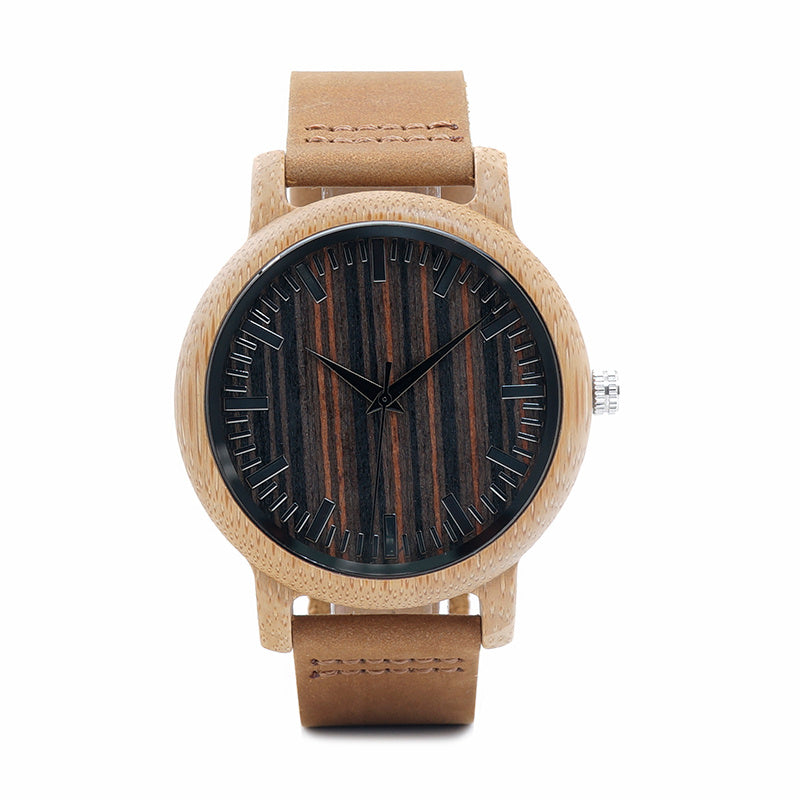 Luxury Quartz Bamboo Watch