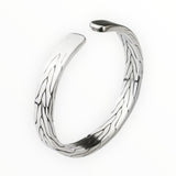 999 silver bracelet, sterling silver, vintage patterned woven design, unisex couple bracelet