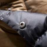 Lightweight reversible winter down jacket for women