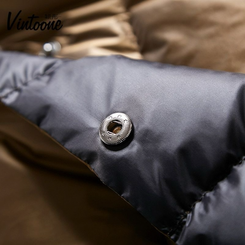 Lightweight reversible winter down jacket for women