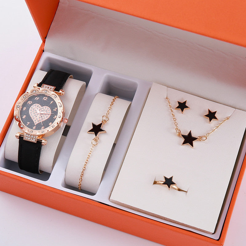 Korean High-end Quartz Watch Minimalist Fashion Set