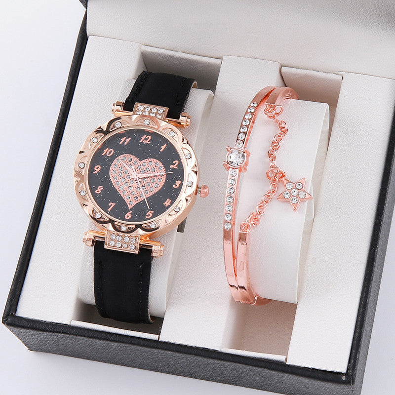 Korean High-end Quartz Watch Minimalist Fashion Set